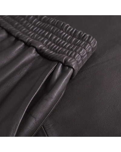 Depeche Evelyn leather skirt chocolate