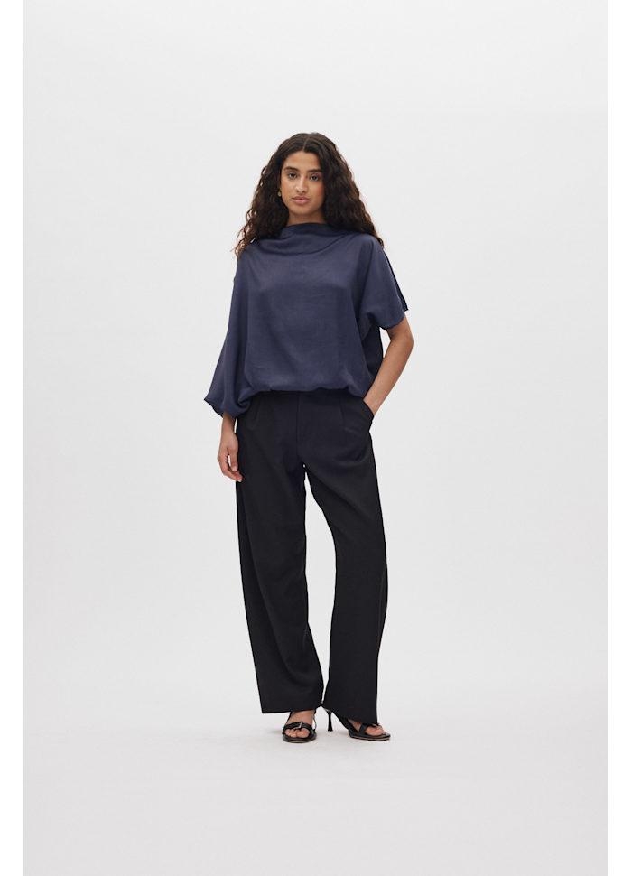 Rabens Saloner Thalia-Smooth tailoring pants black