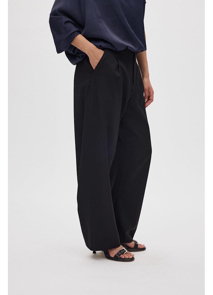 Rabens Saloner Thalia-Smooth tailoring pants black