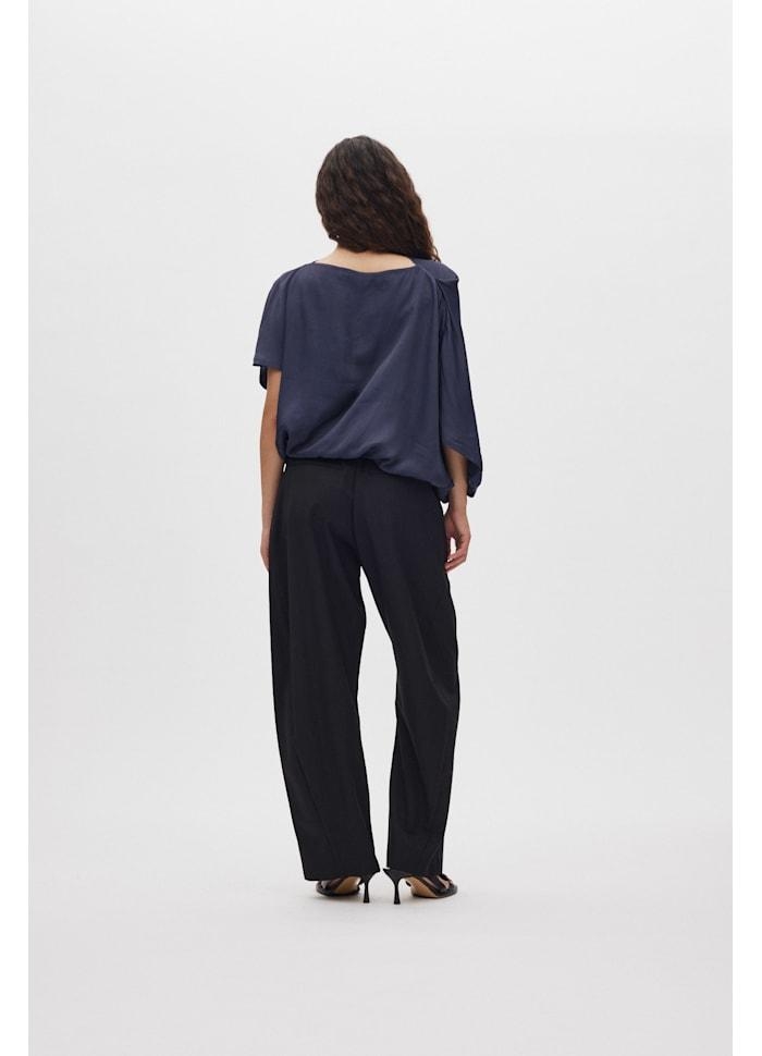 Rabens Saloner Thalia-Smooth tailoring pants black