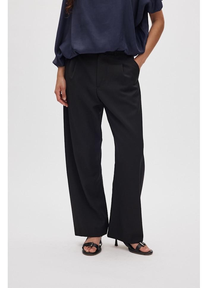 Rabens Saloner Thalia-Smooth tailoring pants black