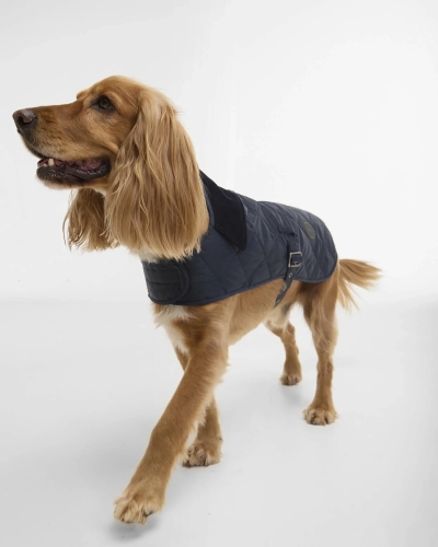 Barbour Quilted dog coat navy navy