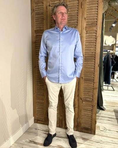 De Vent Henry blue herringbone blue herringbone h