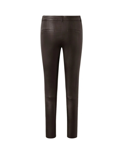 Depeche Amelia leather pants 008 chocolate