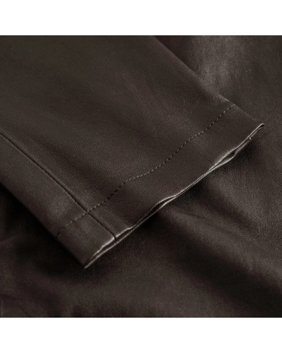 Depeche Amelia leather pants 008 chocolate