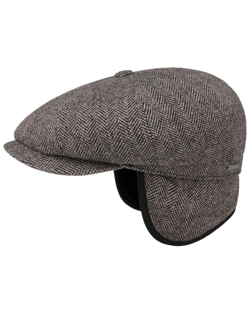 Stetson Hatteras wool herringbone antra-melange