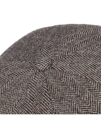 Stetson Hatteras wool herringbone antra-melange