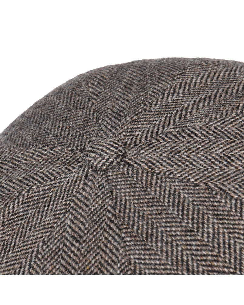 Stetson Hatteras wool herringbone antra-melange