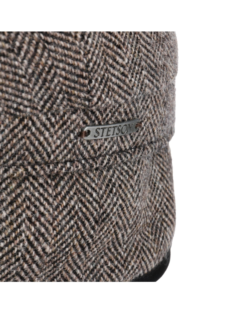 Stetson Hatteras wool herringbone antra-melange