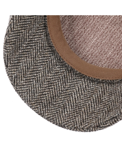 Stetson Hatteras wool herringbone antra-melange