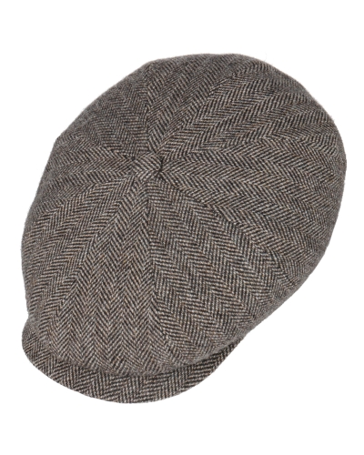 Stetson Hatteras wool herringbone antra-melange