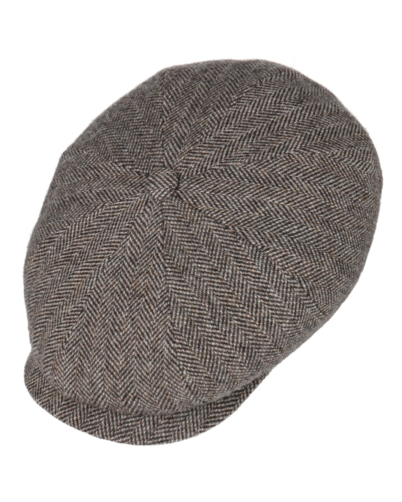 Stetson Hatteras wool herringbone antra-melange
