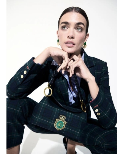 Lola Casademunt Shoulder bag with flap blue/green