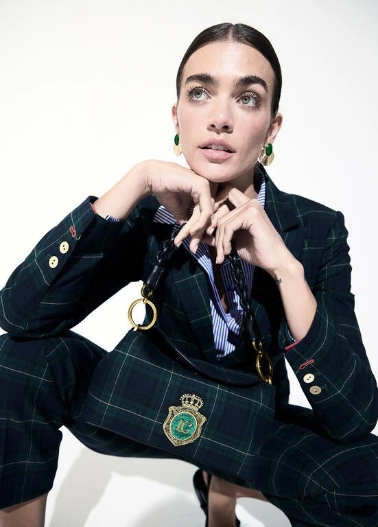 Lola Casademunt Shoulder bag with flap blue/green