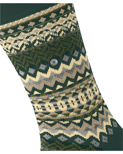 Burlington Fair Isle heren sokken forest