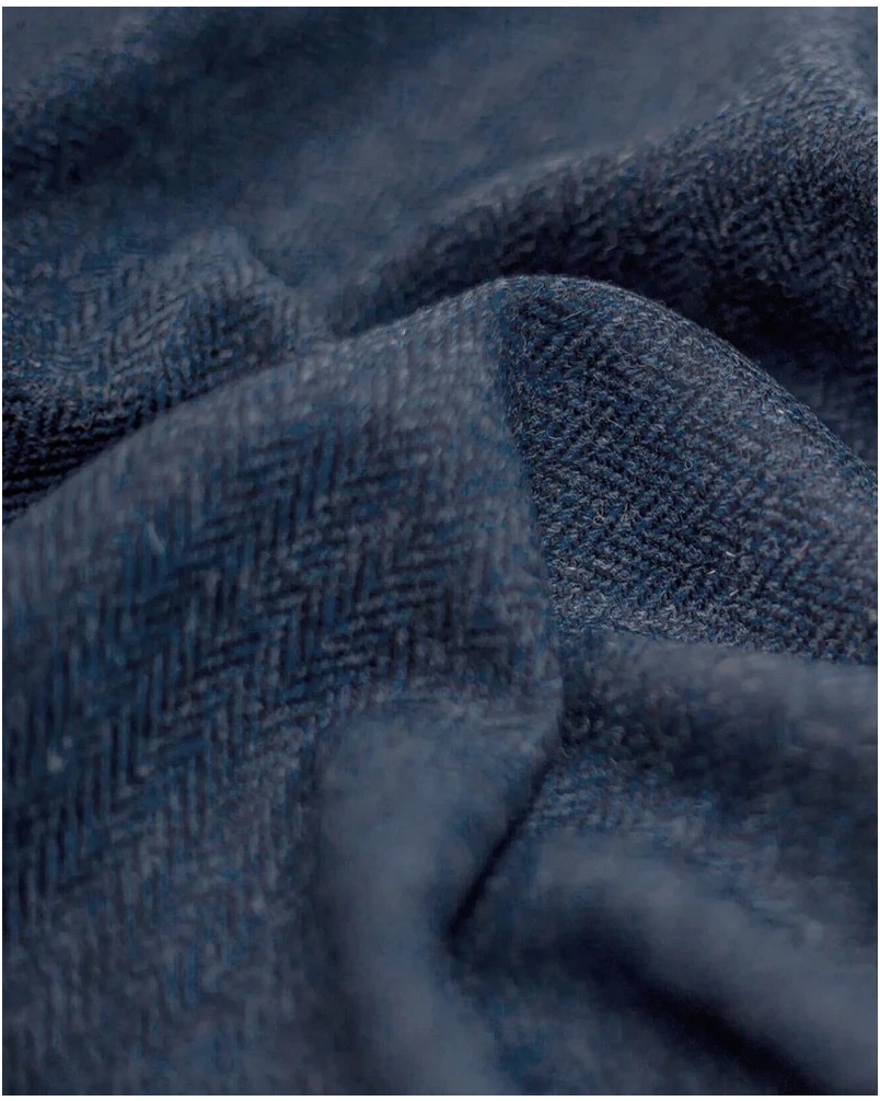 Wellington of Bilmore London blue herringbone