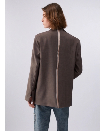 LIU.JO Liu Jo Oversized mélange blazer brown
