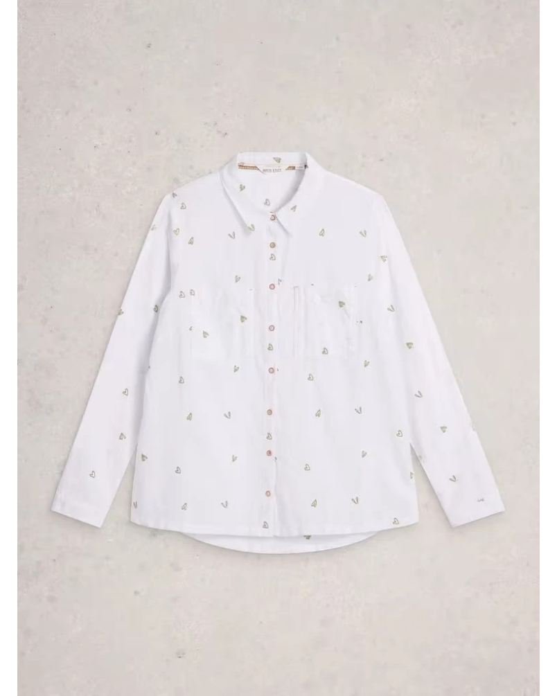 White Stuff Sophie shirt ivory multi ivory mlt