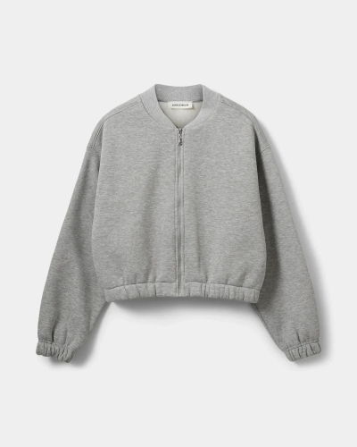 Sofie Schnoor Katie sweat bomber jacket grey mel