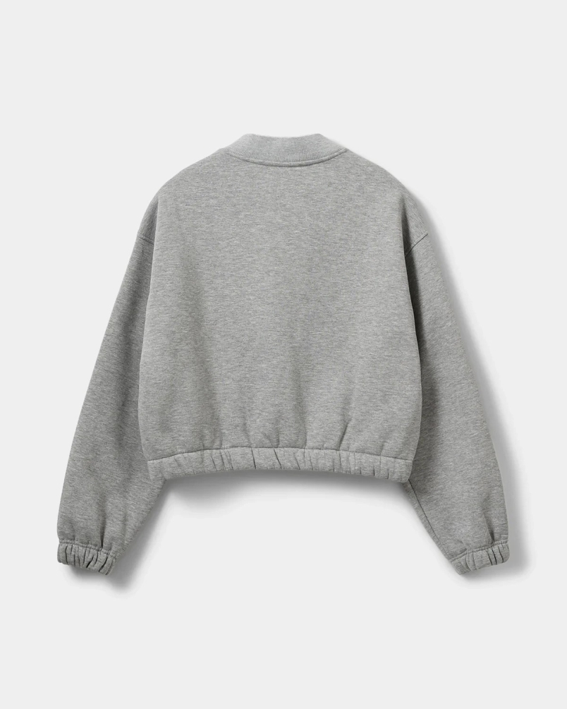 Sofie Schnoor Katie sweat bomber jacket grey mel