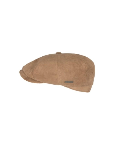 Hatland Eyad suede flatcap beige