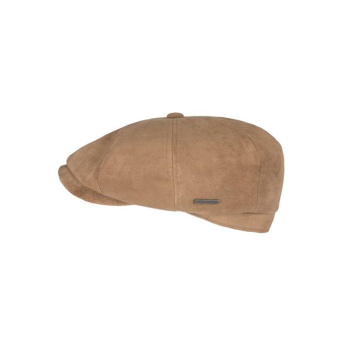 Hatland Eyad suede flatcap beige