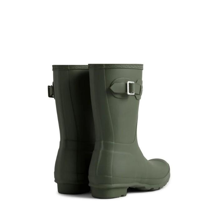 Hunter Women's original short wellington boots dark olive