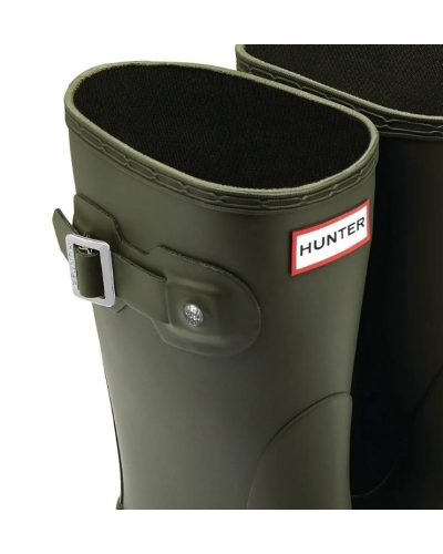 Hunter Women's original short wellington boots dark olive