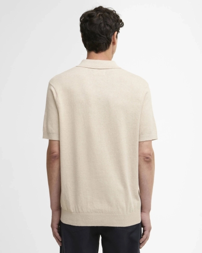 BARBOUR Barbour Muston linen blend polo shirt