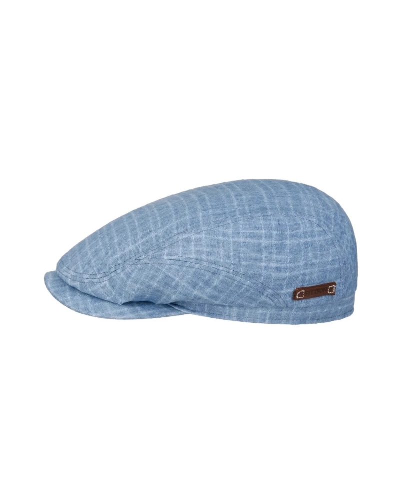 Stetson Barista driver cap linen 2 - denim blue