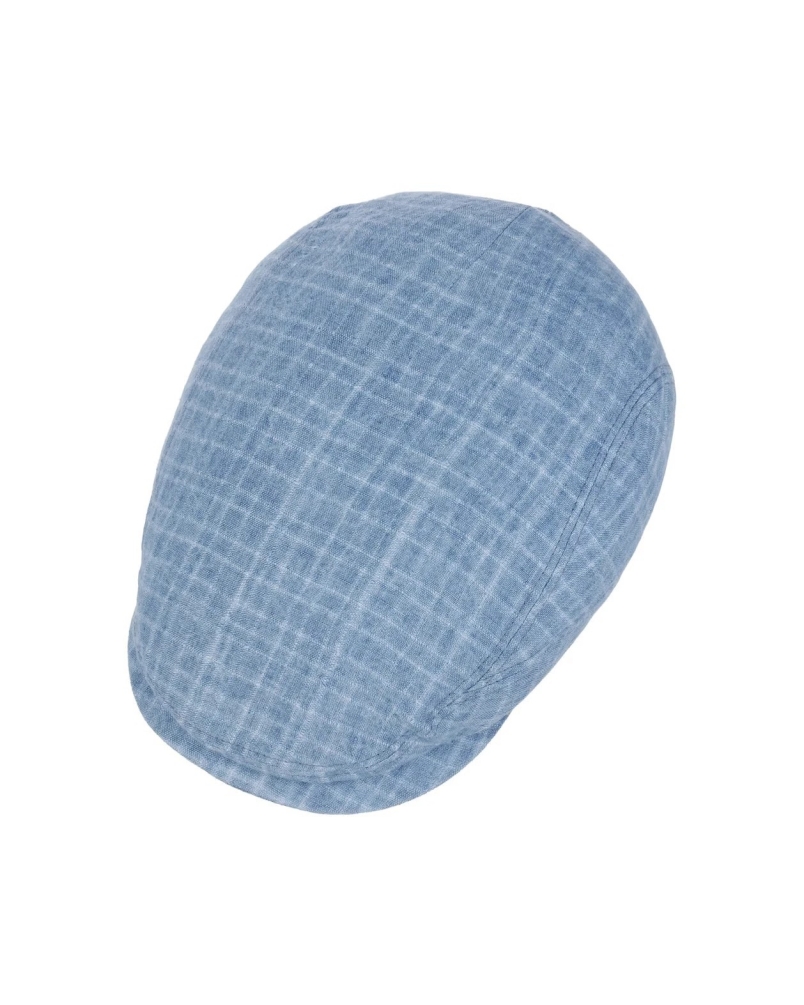 Stetson Barista driver cap linen 2 - denim blue
