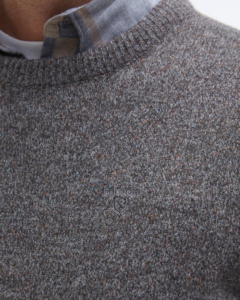 Barbour Tisbury crew neck sweater fog