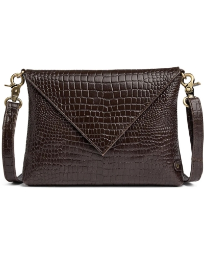 Depeche Fashion favourites clutch brown croco