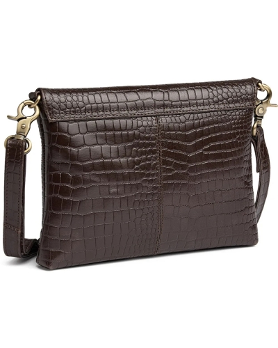 Depeche Fashion favourites clutch brown croco