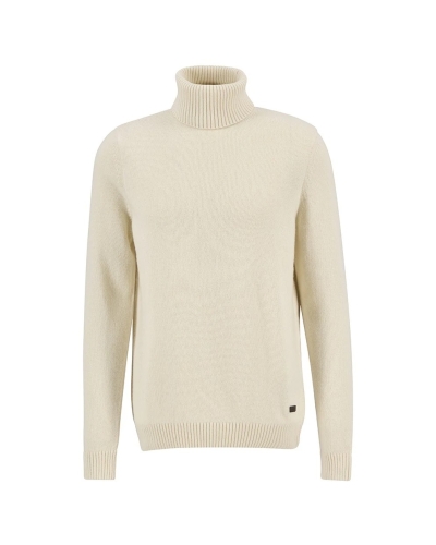 Barbour Kelp roll neck jumper whisper white