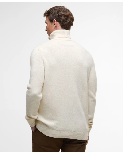 Barbour Kelp roll neck jumper whisper white