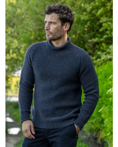 FISHERMAN OUT OF IRELAND Fisherman Seed stitch sweater