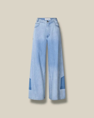 Rabens Saloner Lane wide leg pants light washed denim
