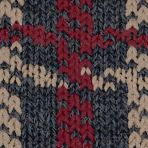 Burlington Grid heren sokken navy melange