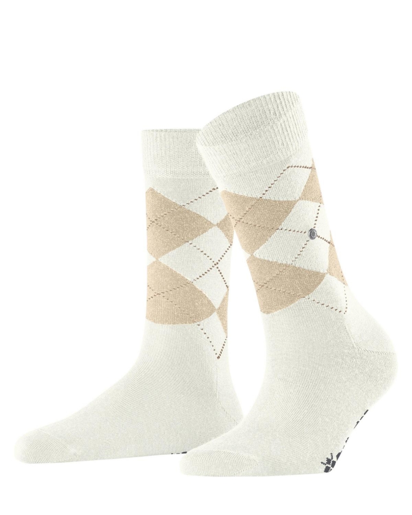 Burlington Marylebone glitter dames sokken off-white