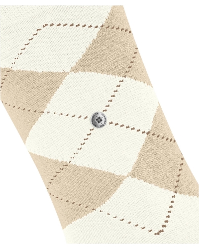 Burlington Marylebone glitter dames sokken off-white