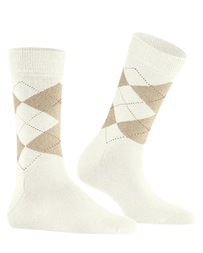 Burlington Marylebone glitter dames sokken off-white