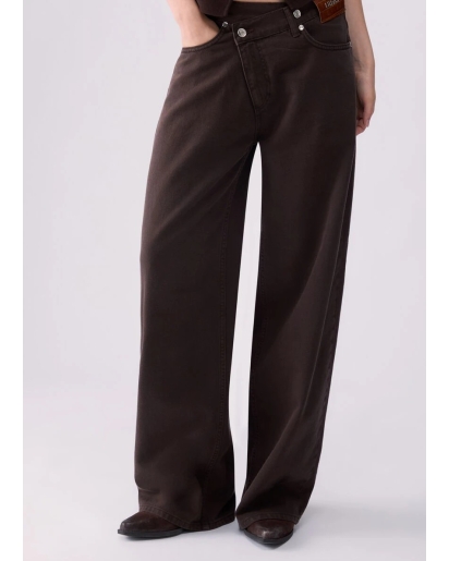 LIU.JO Liu Jo Straight trousers with asymmetrical waistband