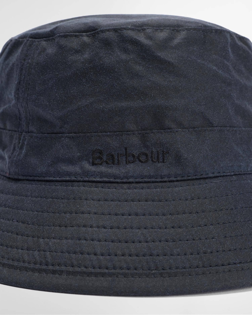 Barbour Waxed bucket hat navy