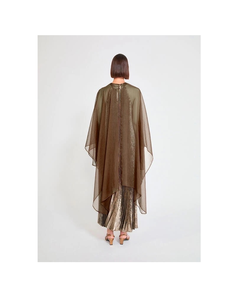 Lola Casademunt Georgette pointed cape gold