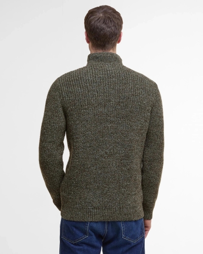 Barbour Covent crew neck bluestone derby tweed