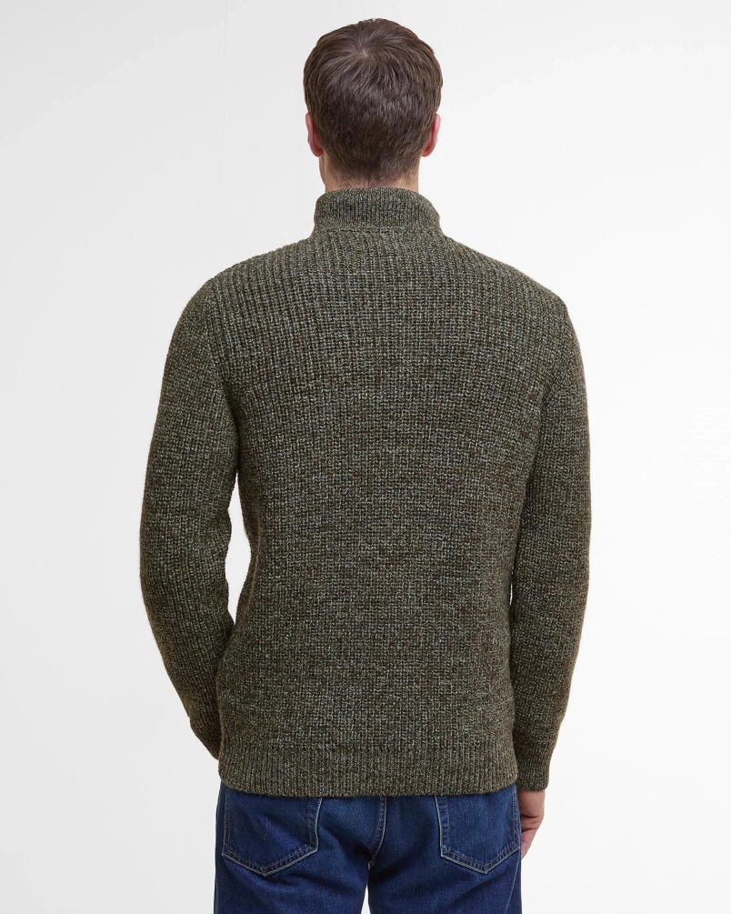 Barbour Covent crew neck bluestone derby tweed