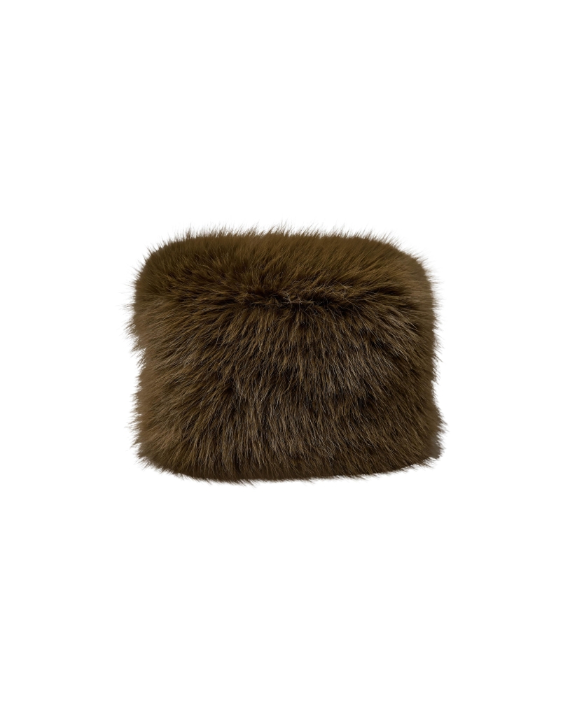 Sofie Schnoor Dora faux fur hat olive green