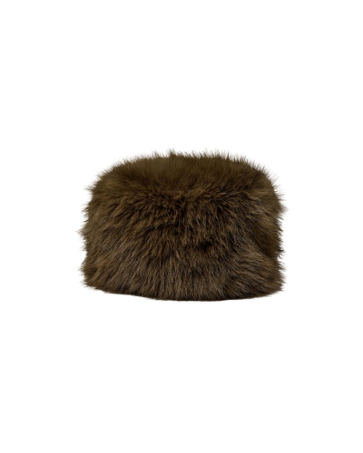 Sofie Schnoor Dora faux fur hat olive green