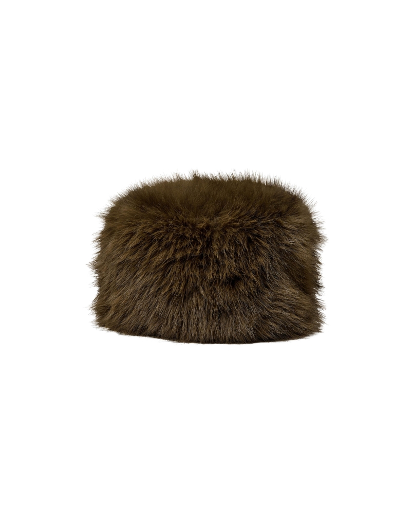 Sofie Schnoor Dora faux fur hat olive green